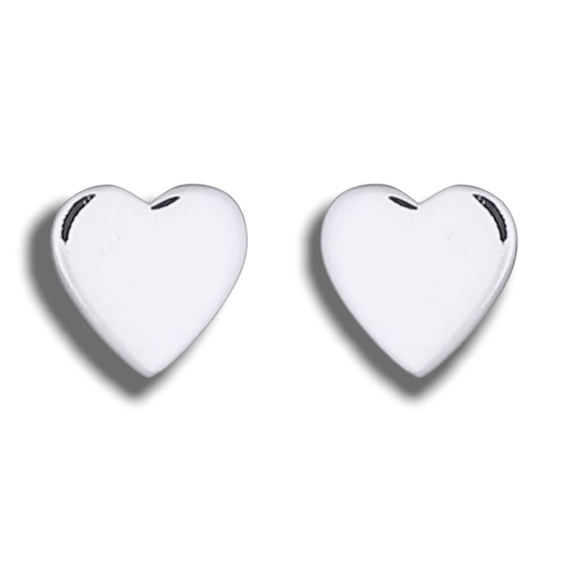 Mini 925 sterling silver studs hjärta