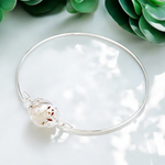 Elegant Pusteblumen Seed Bangle-minimalistiska silverpläterade smycken-RETARM-32