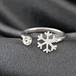 925 Sterling Silver Ring Snowflake - RG925-42