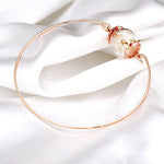 Pusteblumen Samen Rosegold Bangle-Rose guld naturliga smycken RETARM-23