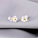 925 Sterling Silver Bicolor örhängen "Buttercups" -OHR925-32