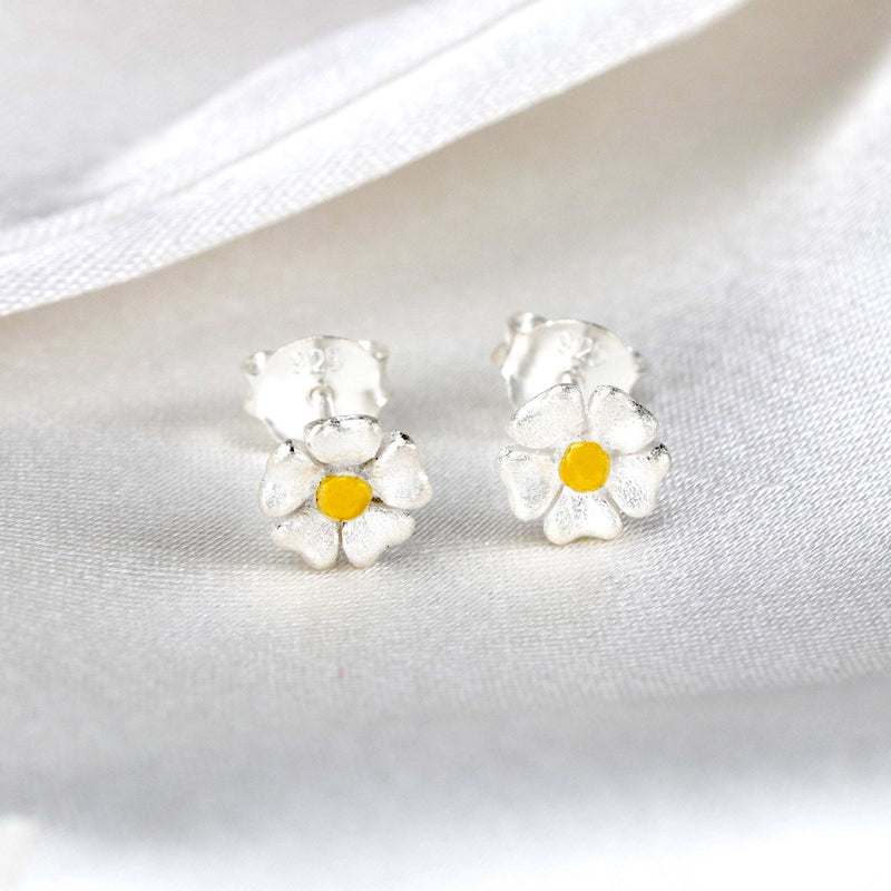 925 Sterling Silver Bicolor örhängen "Buttercups" -OHR925-32