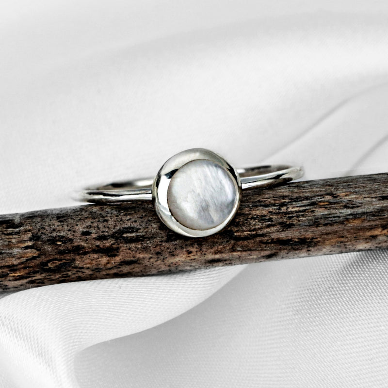 Pearl Ring - 925 Sterling Silver Elegant Maritime Smycken - RG925-12