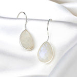 925 Sterling Silver Moonstone Örhängen - Ear925-93