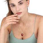 925 Sterling Real Red Rose Silver Chain