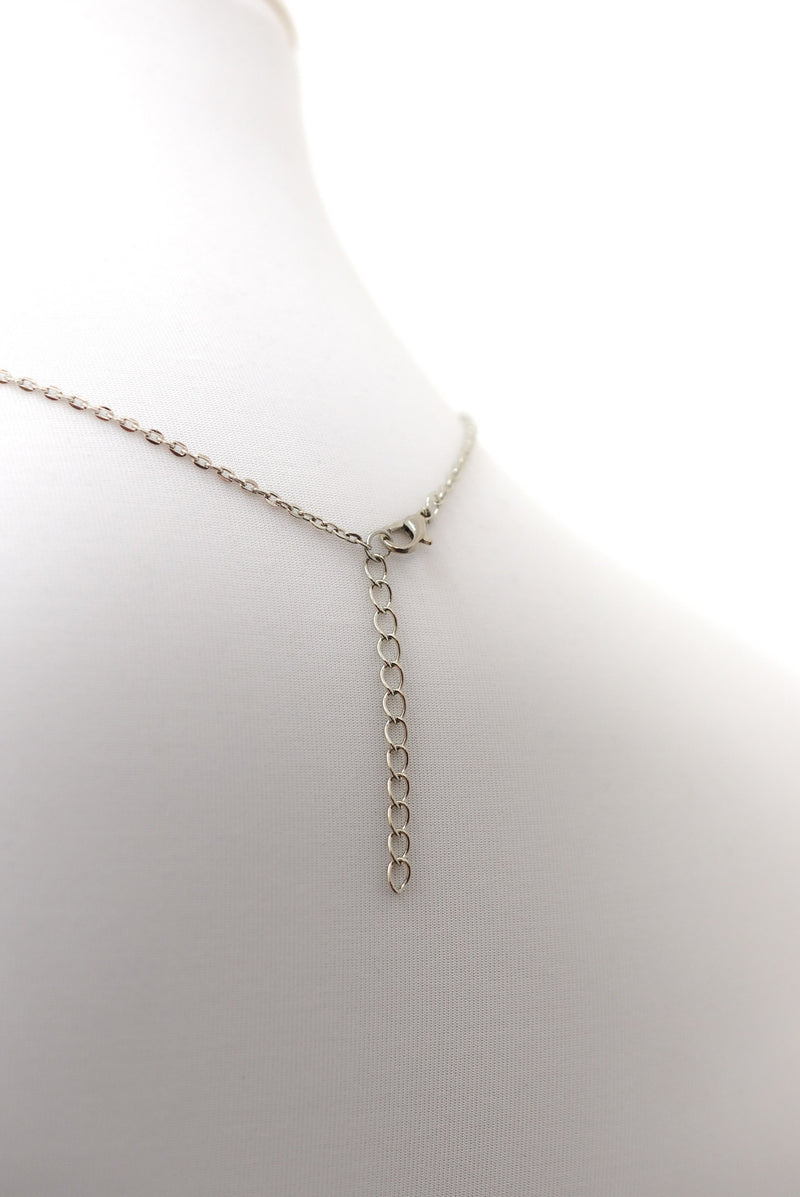 "Antik blad" silverkedja-VIK-74