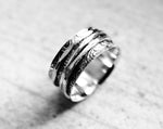 925 Sterling Silver Sweeping / Meditation Ring - RG925-18