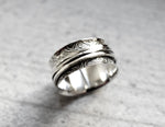 925 Sterling Silver Sweeping / Meditation Ring - RG925-18