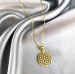 925 Sterling Gilded Chain Flower of Life