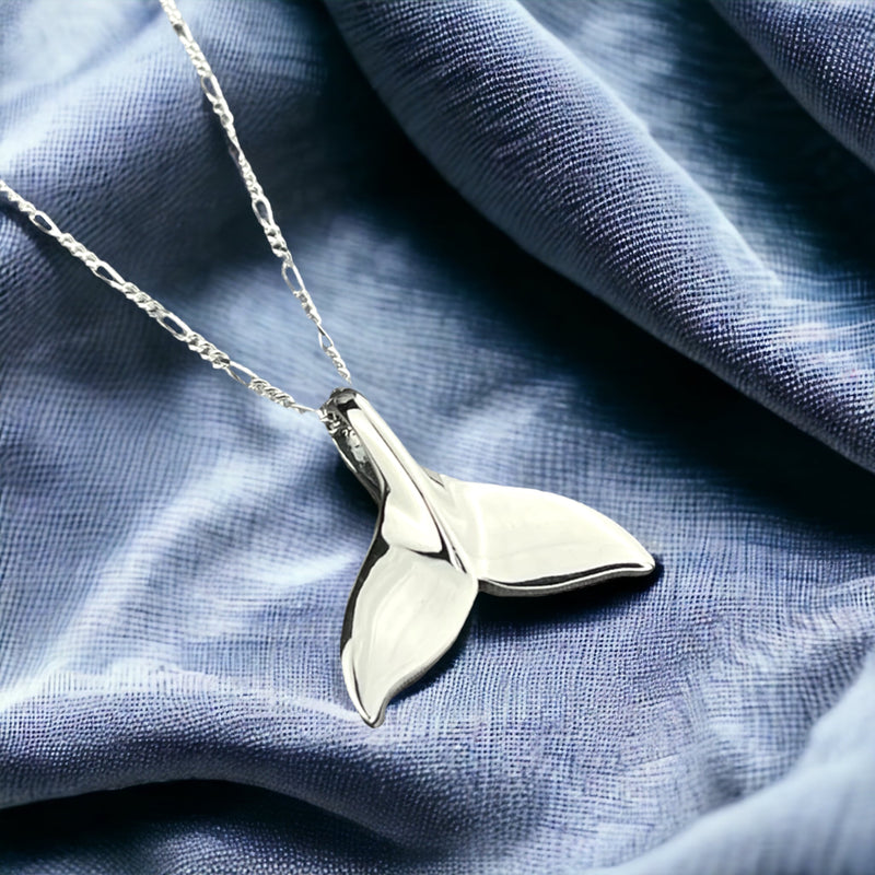 925 Dolphin Tail Sterling Silver kedja - present till djurälskare-K925-16