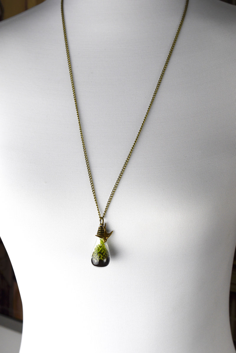 Vår - Äkta Moss & Earth Bronze Chain