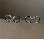 Infinity Mini Stud örhängen-925 Sterling Silver minimalistiska smycken-OHR925-110