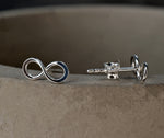 Infinity Mini Stud örhängen-925 Sterling Silver minimalistiska smycken-OHR925-110