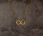 Infinity Chain - Bronze Filigree Infinity Eternity Smycken Vintage Style Smycken - Vik-98