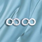 Infinity Mini Stud örhängen-925 Sterling Silver minimalistiska smycken-OHR925-110