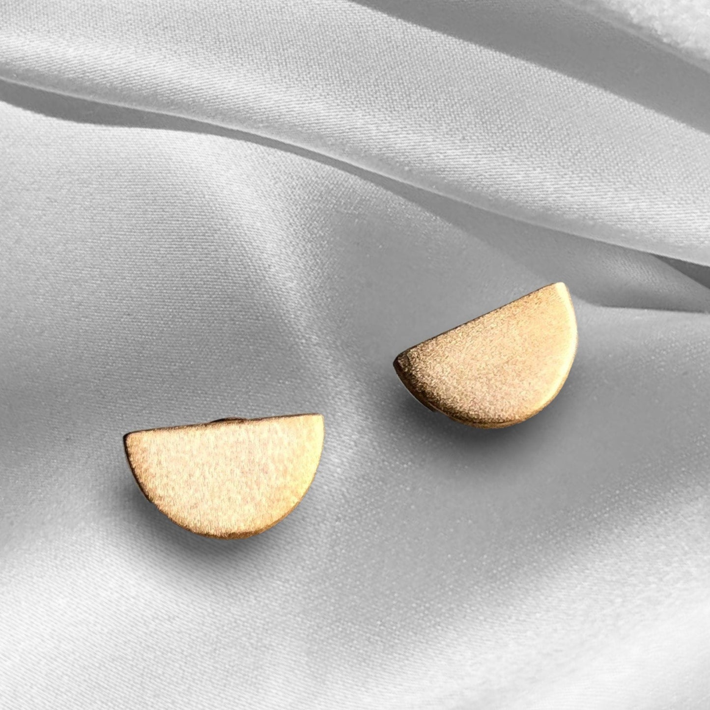 Crescent mini stud örhängen - 925 rosegold guldpläterade minimalistiska örhängen - öron925-39