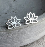 Mini 925 Sterling Silver LOTUS örhängen