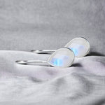 925 Sterling Silver Moonstone Örhängen - Ear925-93