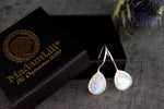 925 Sterling Silver Moonstone Örhängen - Ear925-93