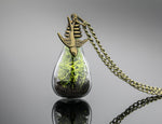 Vår - Äkta Moss & Earth Bronze Chain