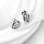 Cowrie Shell Mini öronproppar - 925 Sterling Silver - OHR925-48