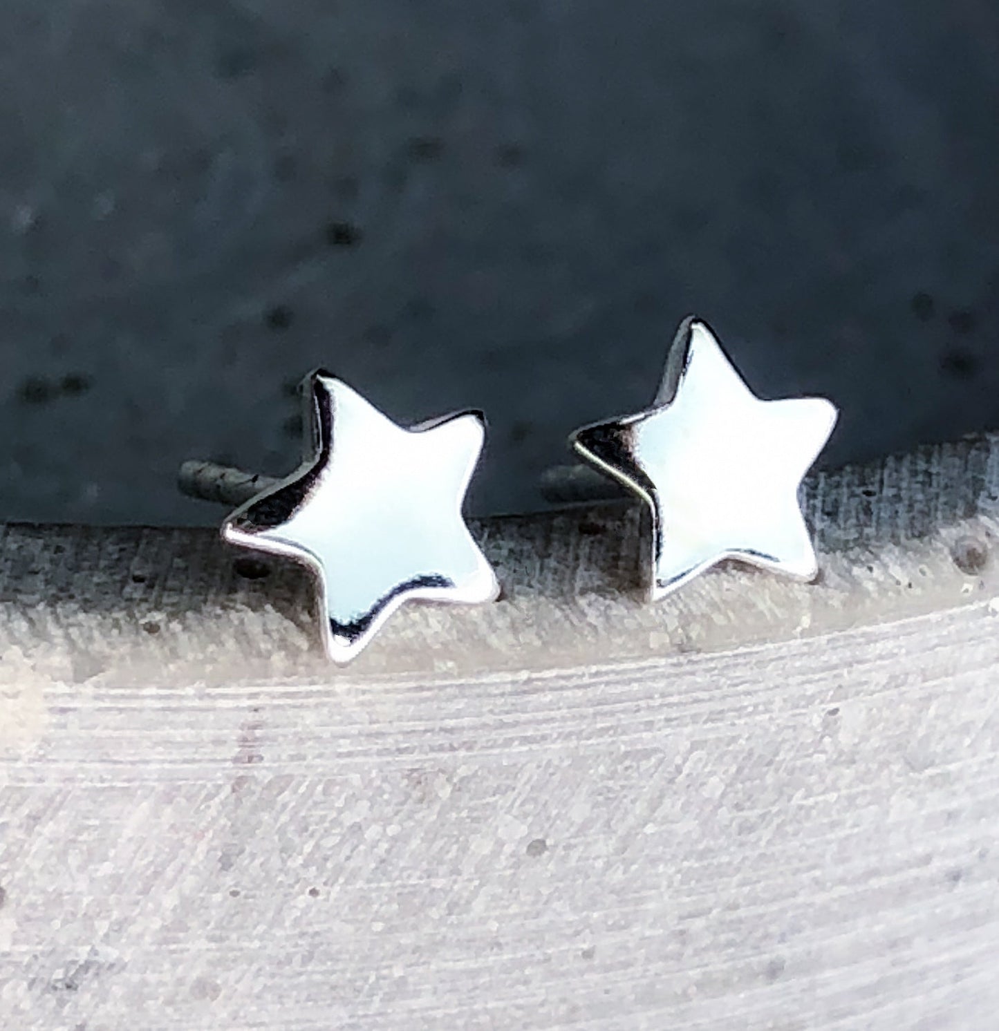 Mini 925 sterling silver stud örhängen "stjärnor"